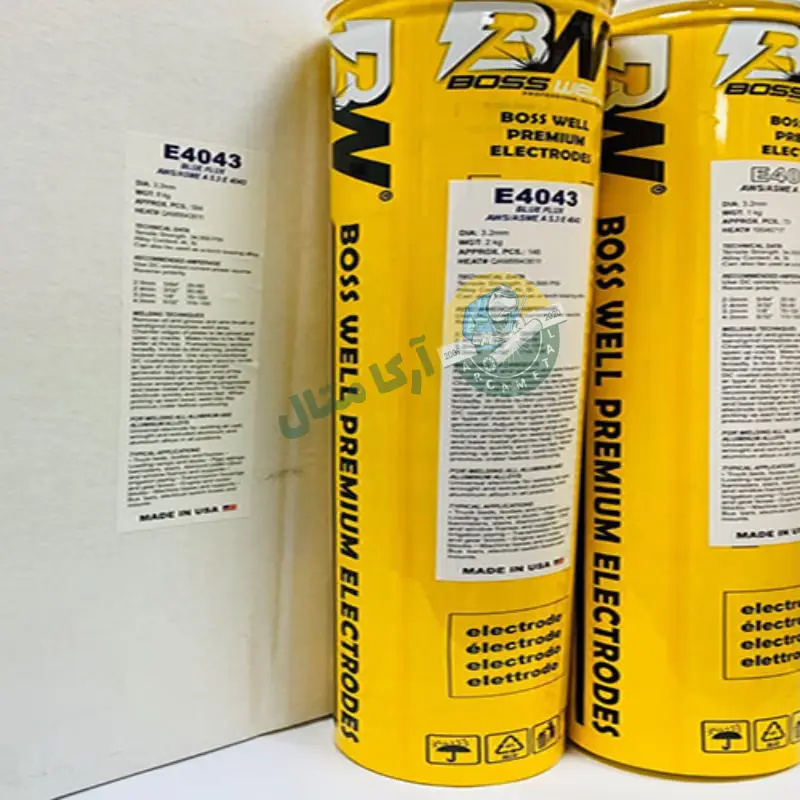 قیمت الکترود آلومینیوم E4043 باسول قطر 3/2