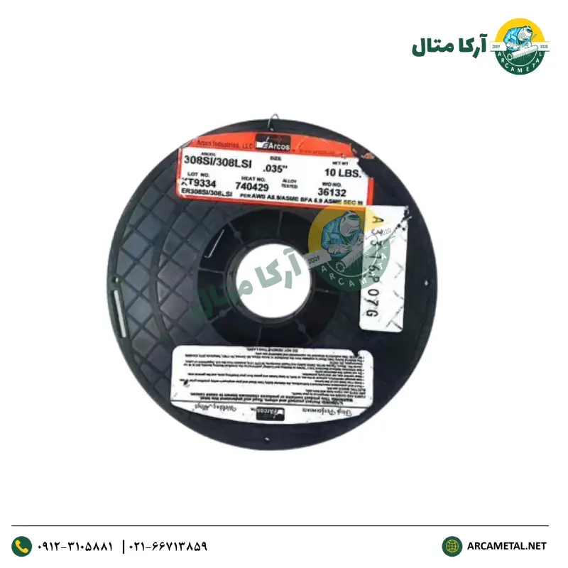 سیم حلقه Co2 استیل 308LSi برند arcos