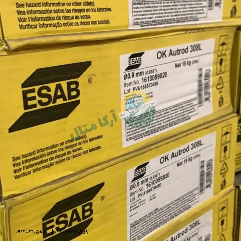 خرید سیم حلقه Co2 استیل ok autrod 308L ایساب