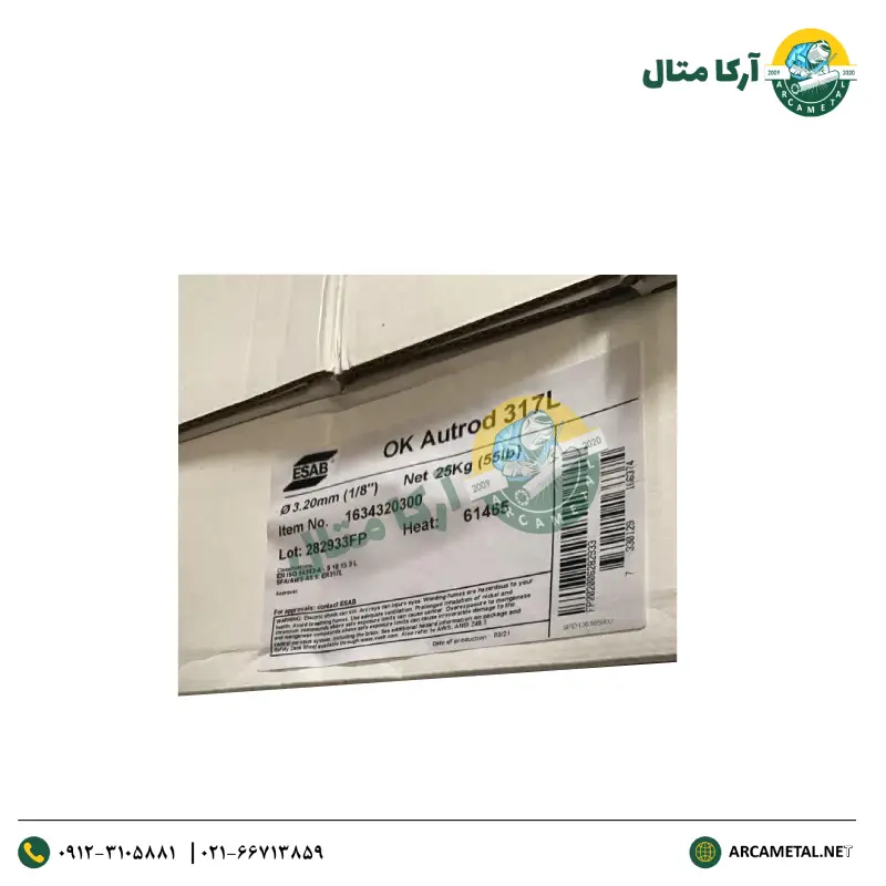 سیم حلقه Co2 استیل ok autrod 317L ایساب